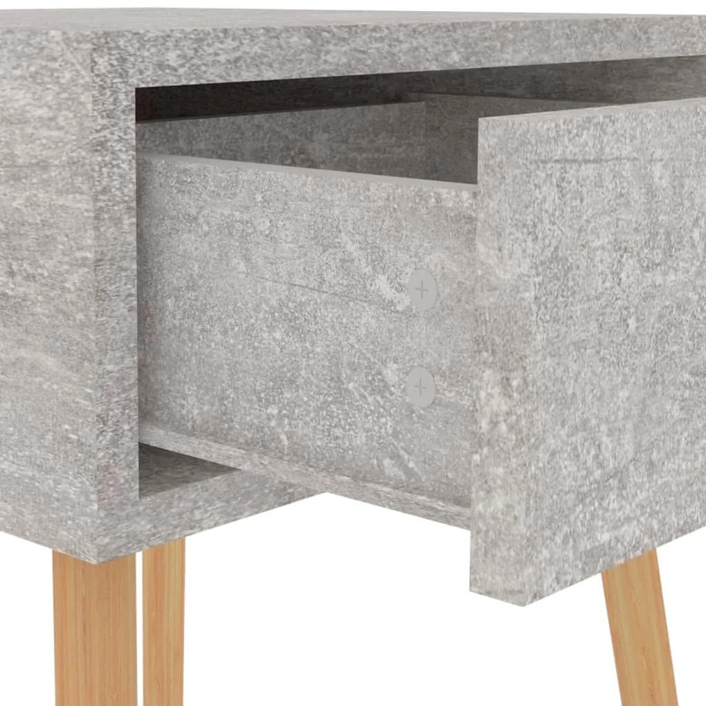 Mesa de cabeceira 40x40x56 cm aglomerado cinzento cimento