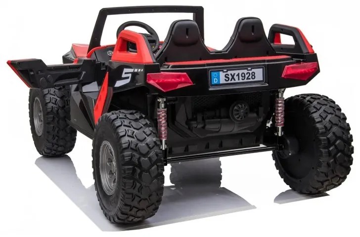 Carro elétrico para crianças BUGGY MAEM 24V XXL 2 Lugares 4x4 Vermelho