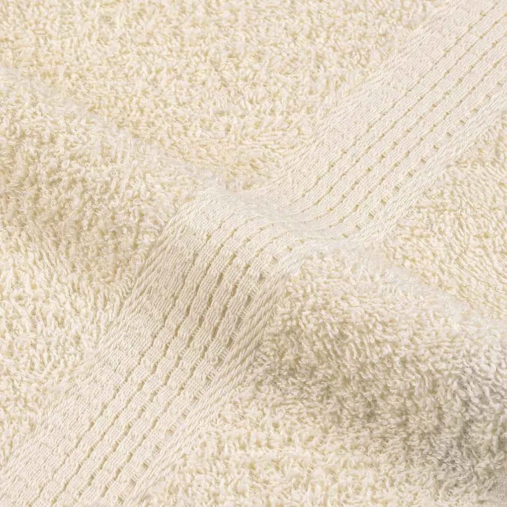 Toalhas de bidé 4 pcs 30x50 cm 360 gsm 100% algodão creme