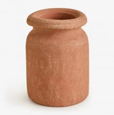 Vaso Decorativo Em Terracota Agnon Vermelho Sienna - Sklum