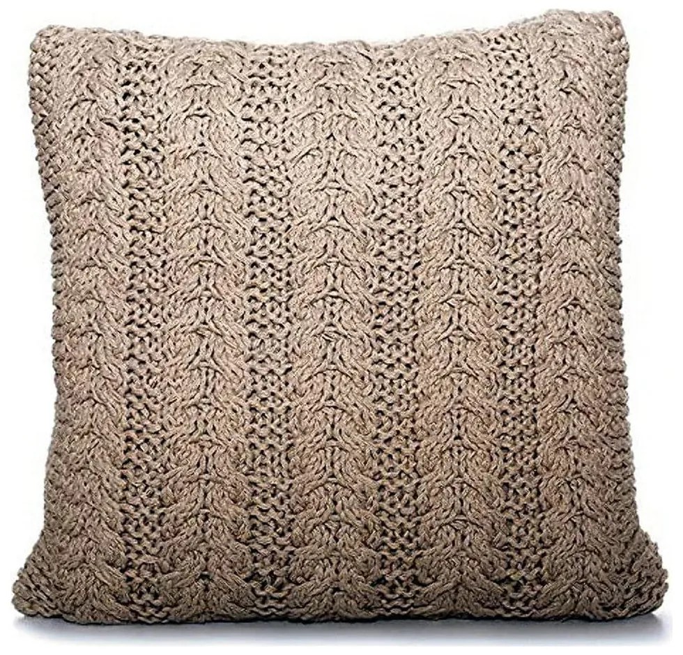 Almofada Lã (60 x 20 x 60 cm) Bege