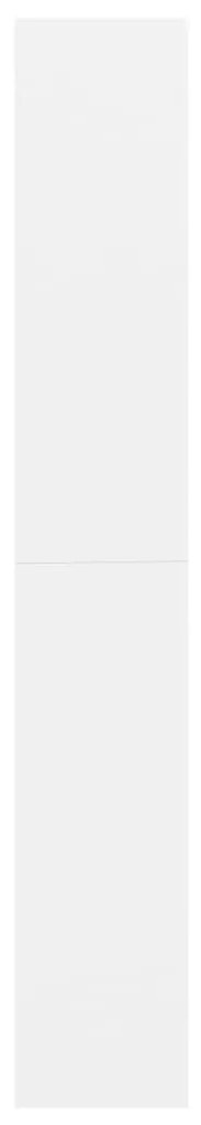 Estante com 5 prateleiras 80x30x189 cm contraplacado branco