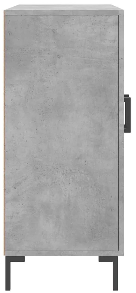 Aparador 90x34x80 cm madeira processada cinza cimento