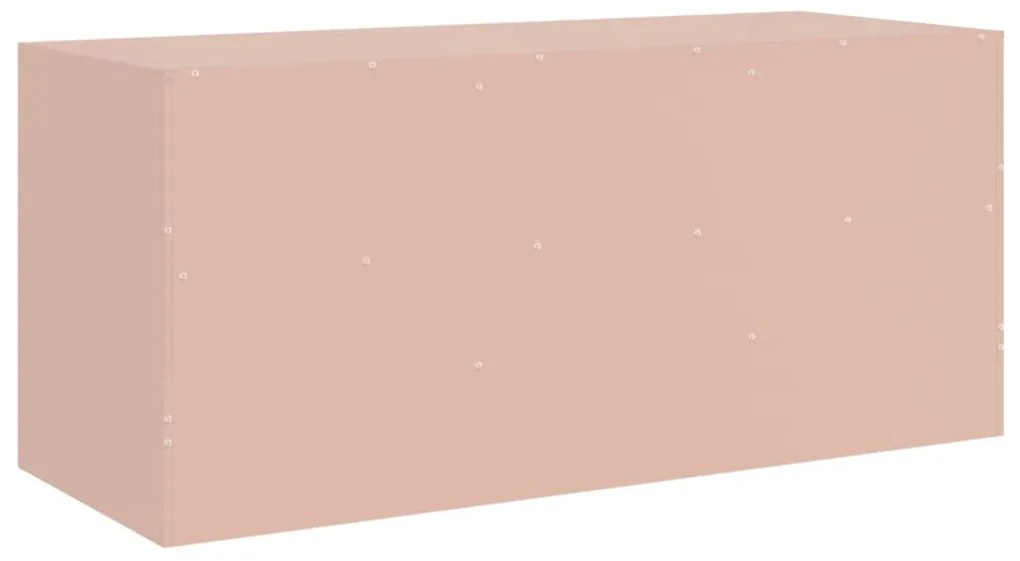 Móvel de TV 99x39x44 aço rosa