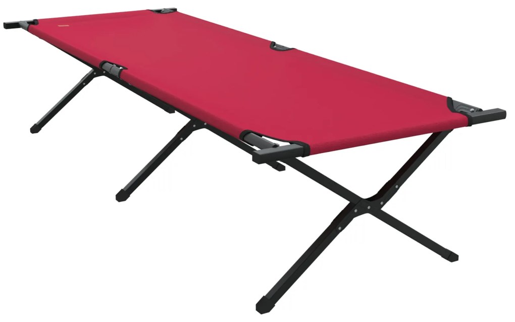 Cama de Sol Dobrável com Bolsa de Transporte Vermelha Tecido Oxford 60
