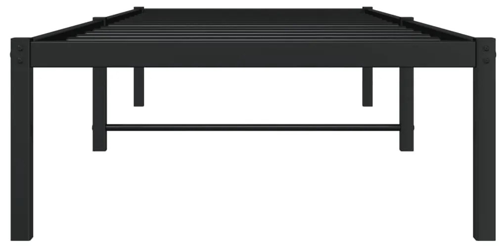 Estrutura de cama 75x190 cm metal preto