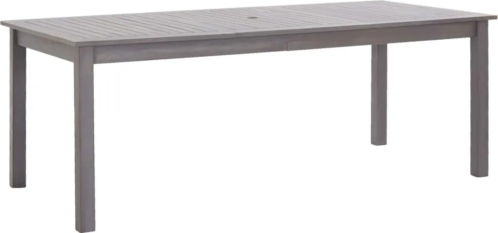vidaXL Mesa de jardim 200x90x74 cm acácia maciça cinzento lavado