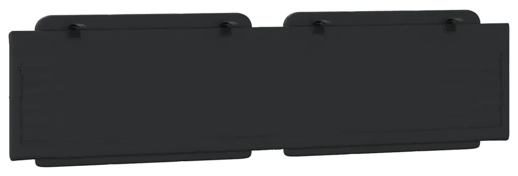 Almofadão de cabeceira 200 cm couro artificial preto