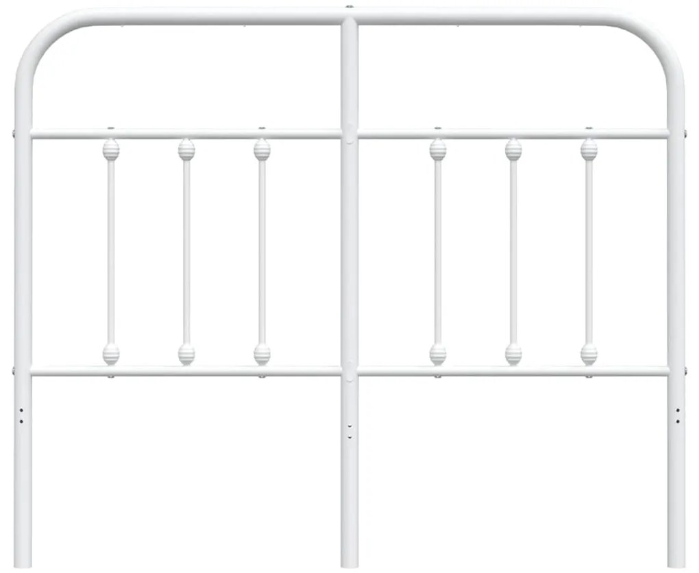Cabeceira de cama 120 cm metal branco