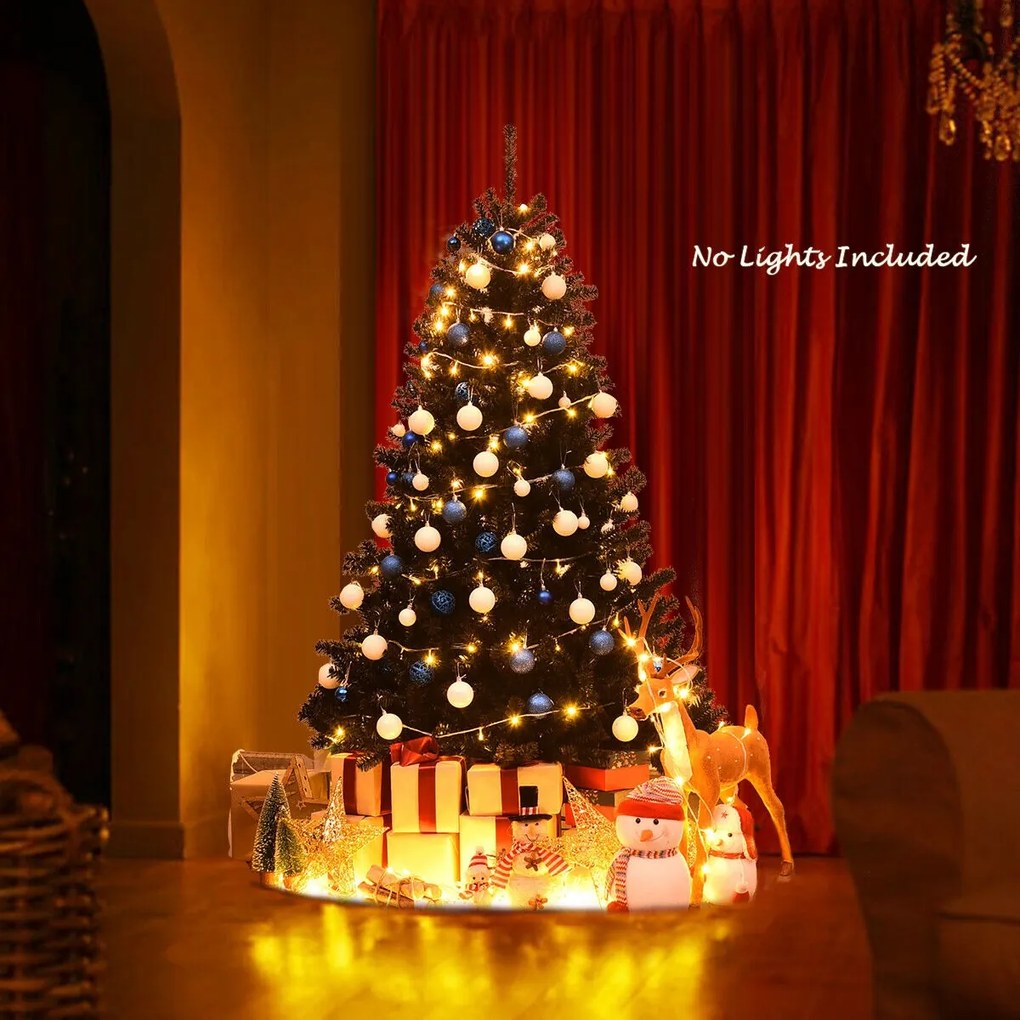 Árvore de Natal artificial de Halloween de 2,25 m com pernas de metal sólido para ambientes internos
