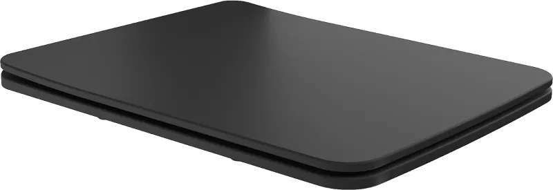 Mexen Vera tampa de queda suave slim, duroplast, preto mate - 39164085