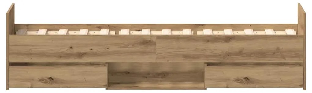 Estrutura de cama sem colchão 90x200cm derivados de madeira