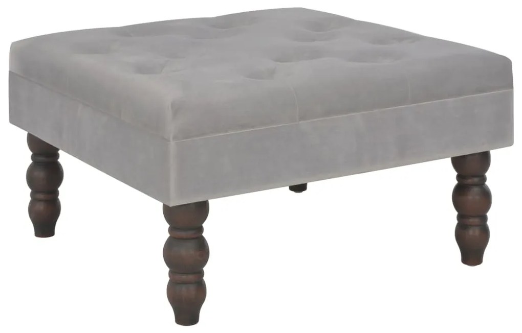 vidaXL Banco 60x60x36 cm veludo cinzento-escuro