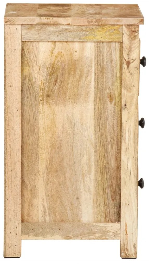 Mesa de cabeceira 45x35x60 cm madeira de mangueira maciça