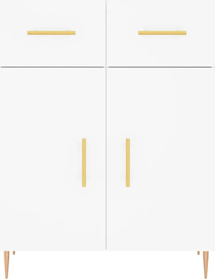 Armário alto 69,5x34x180 cm derivados de madeira branco