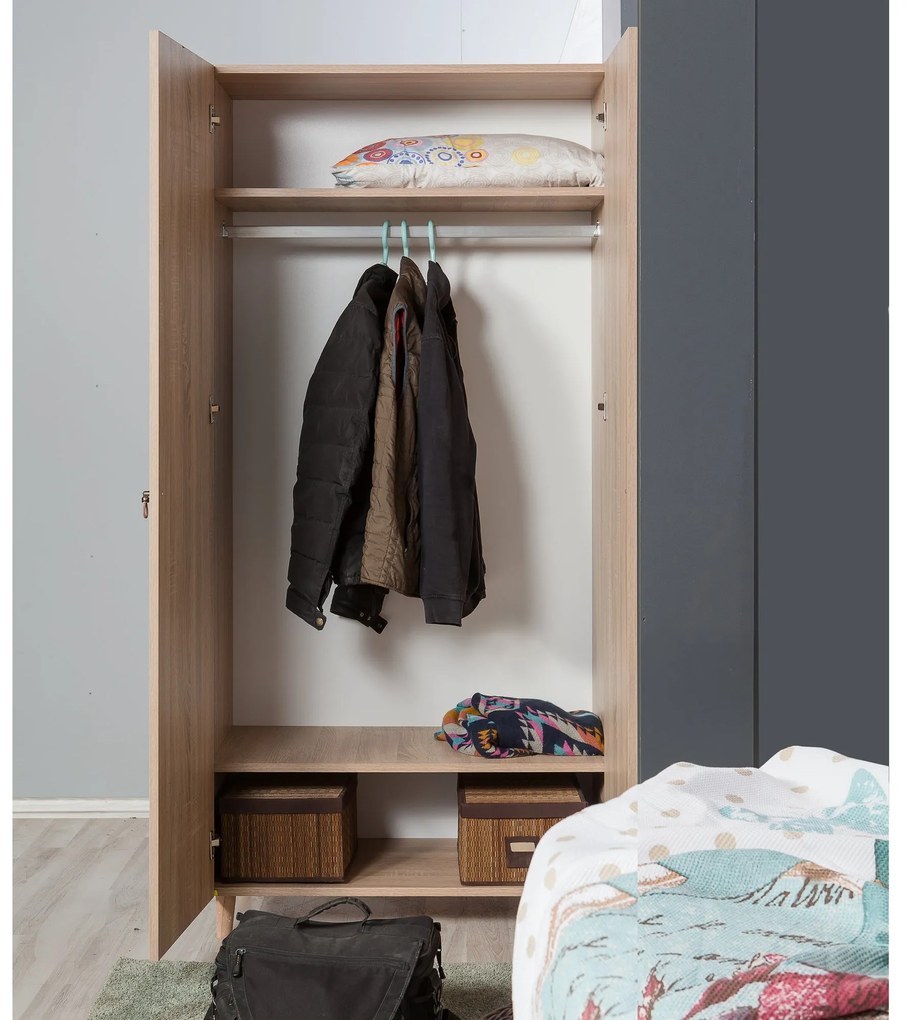 Guarda-roupa Stil – Carvalho Sonoma – 90x192x52 cm