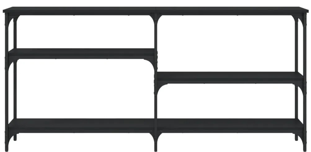 Mesa consola 160x29x75 cm derivados de madeira preto