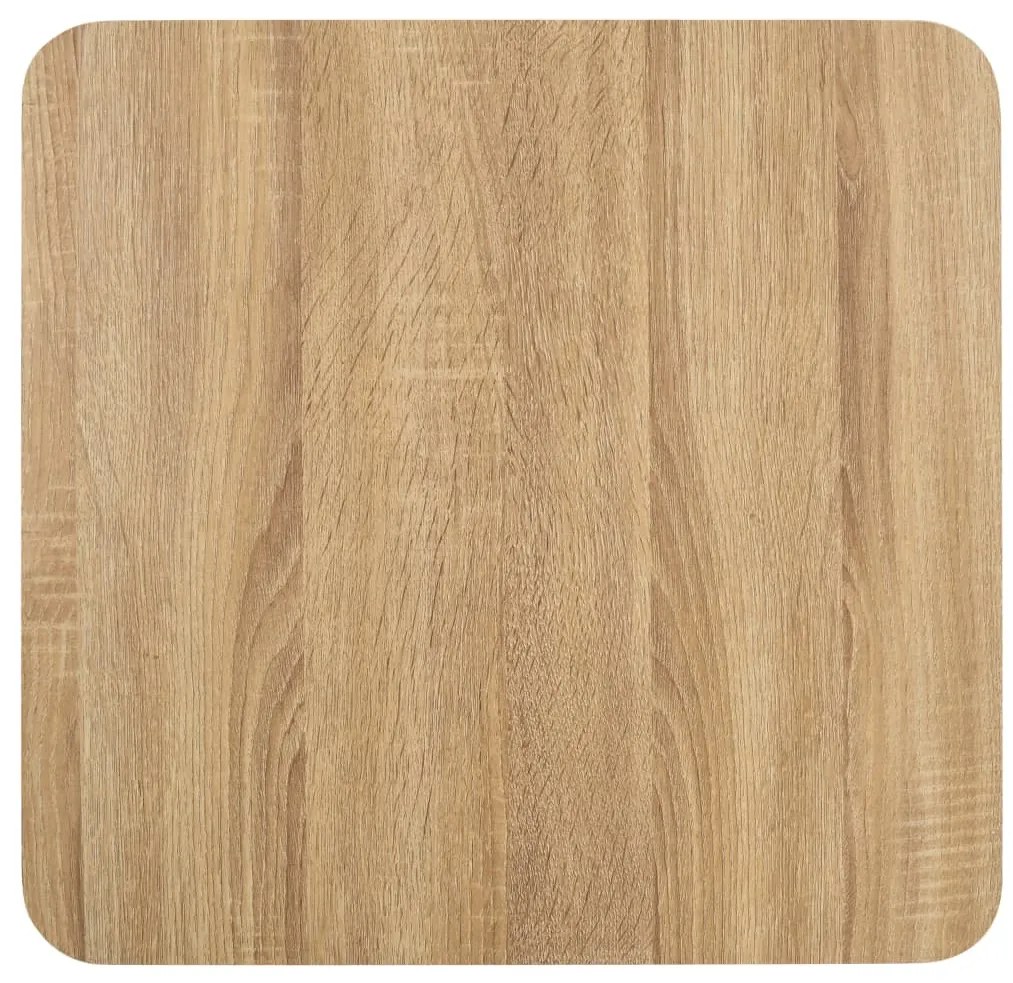 Mesa bistrô 50x50 cm MDF castanho-claro