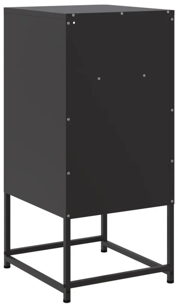 Mesa de cabeceira 36x39x78 cm aço preto