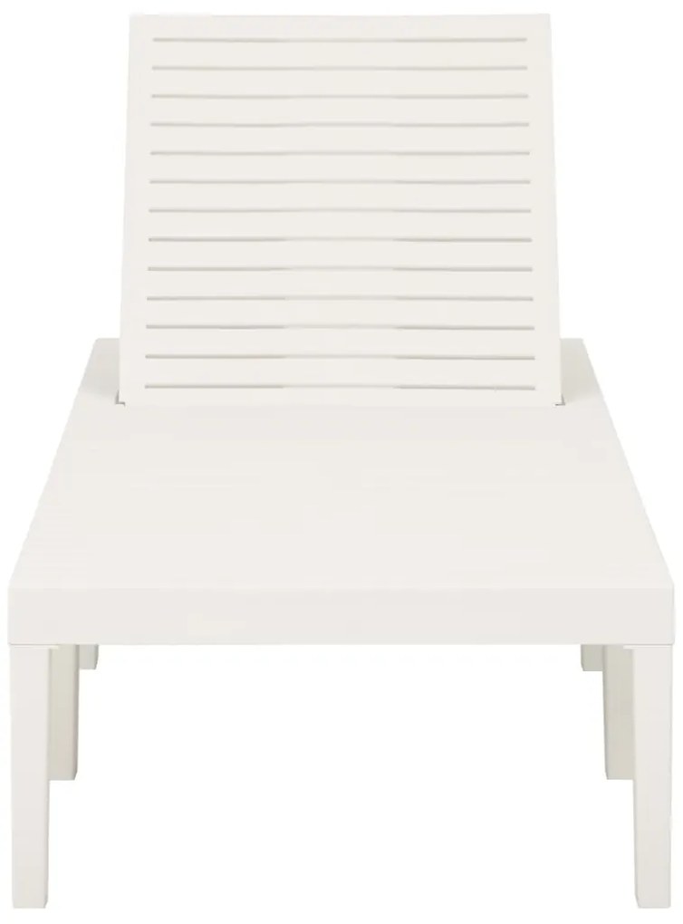 Espreguiçadeira plástico branco