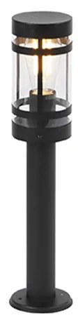 Candeeiro de exterior moderno preto 50 cm IP44 - Gleam Moderno