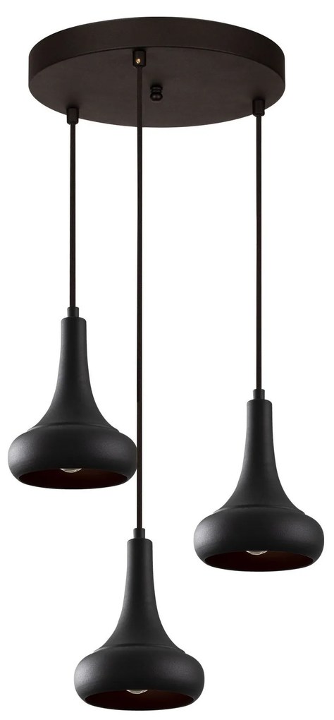 Chandelier Berceste – Preto – 40 cm