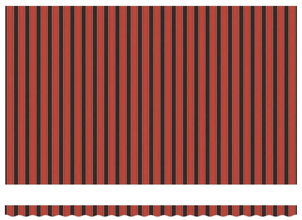 Toldo Retrátil Automático com LED em Laranja e Castanho, 500x300 cm
