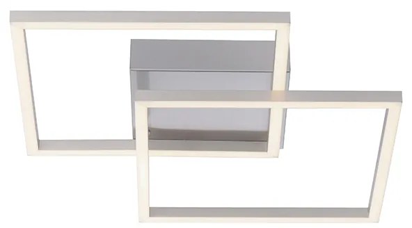 Candeeiro de teto em aço com LED 2 luzes - Amanda Moderno