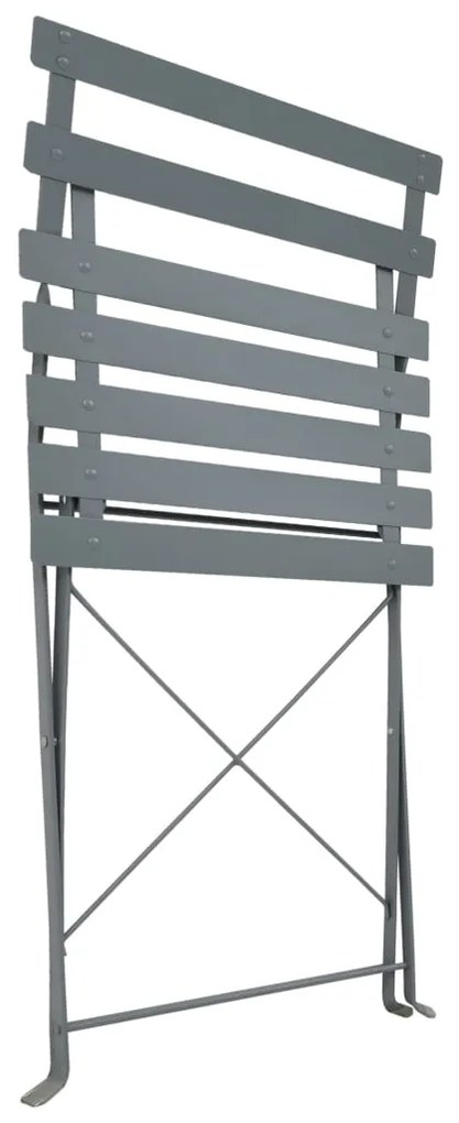 3 pcs conjunto bistrô aço cinzento