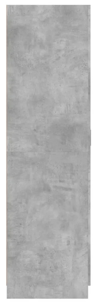 Roupeiro 80x52x180 cm derivados de madeira cinzento cimento