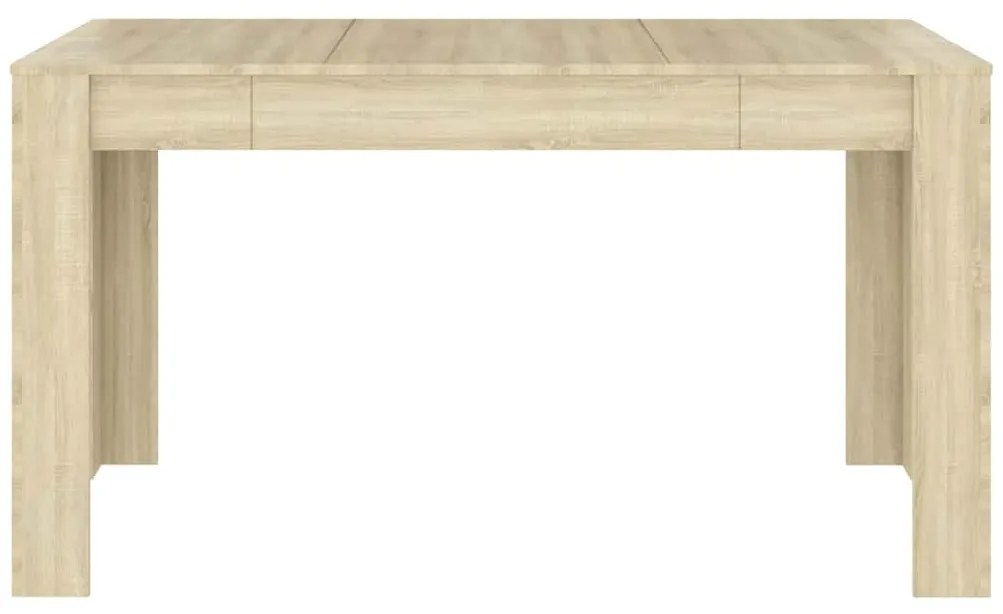 Mesa de jantar 140x74,5x76 cm contraplacado cor carvalho sonoma