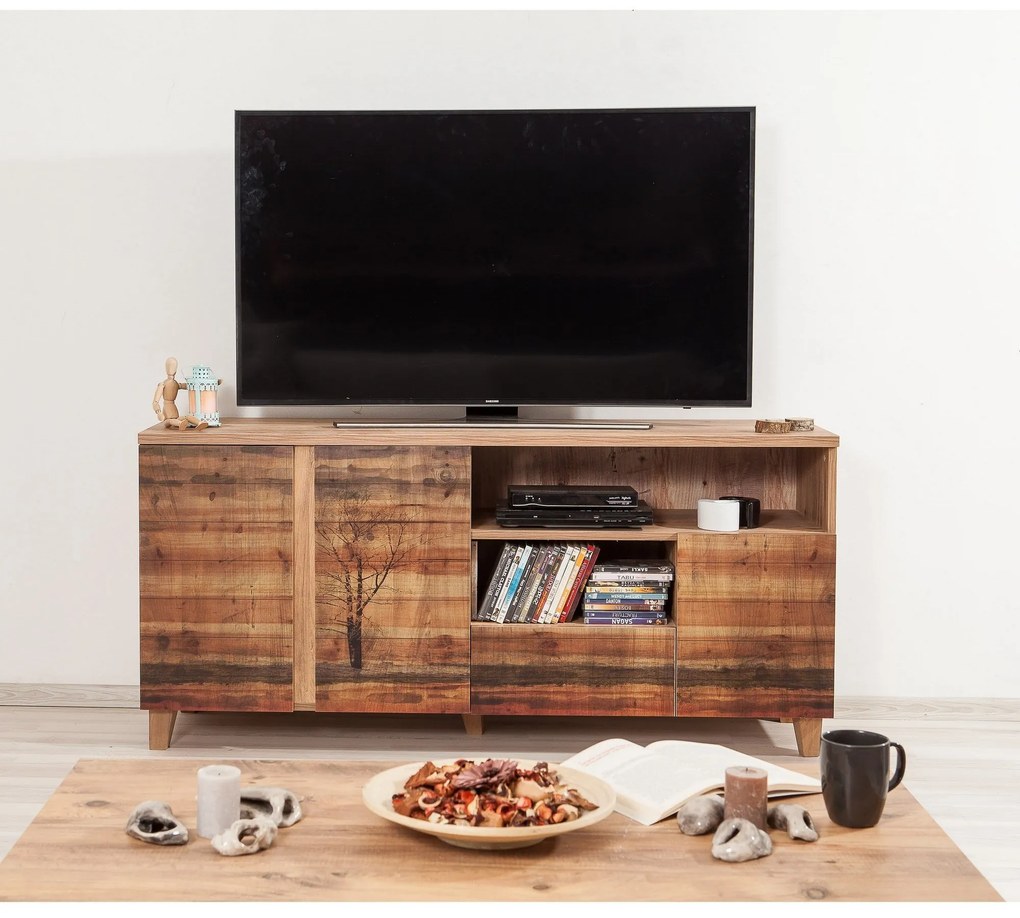 Móvel de TV Marina – Pinho Atlântico – 160x65x45 cm