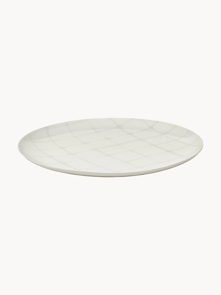 Serax x Kelly Wearstler, Prato de sobremesa em porcelana Zuma, conjunto de 2