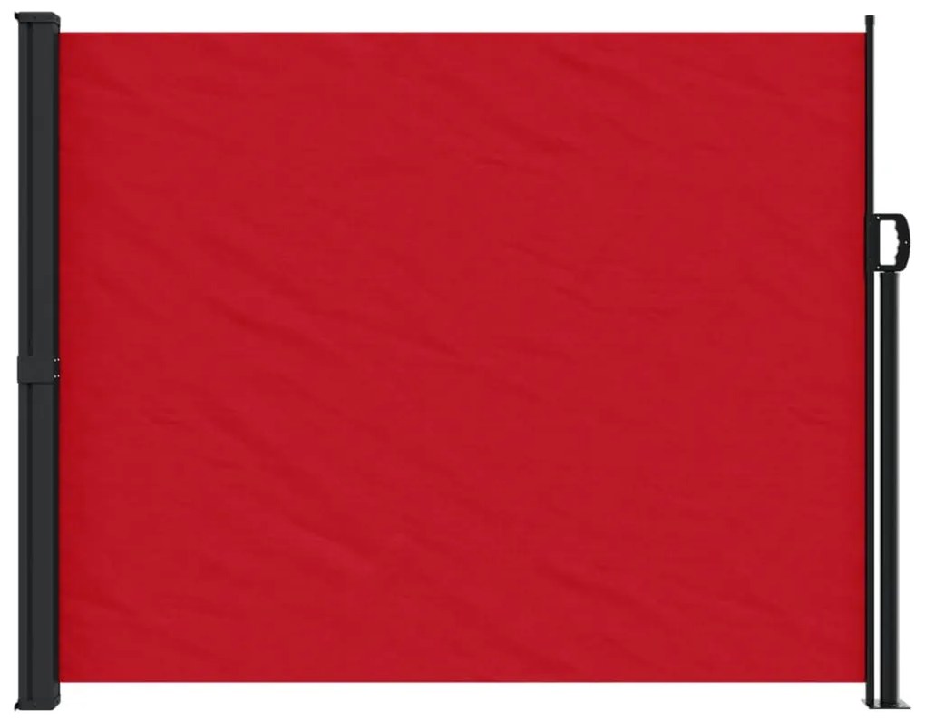 Toldo lateral retrátil 160x600 cm vermelho