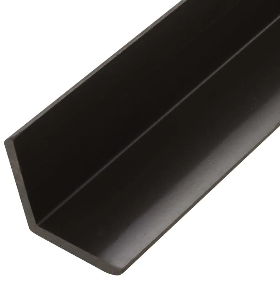 Perfis angulares p/ pavimento em WPC 5pcs 170cm castanho-escuro