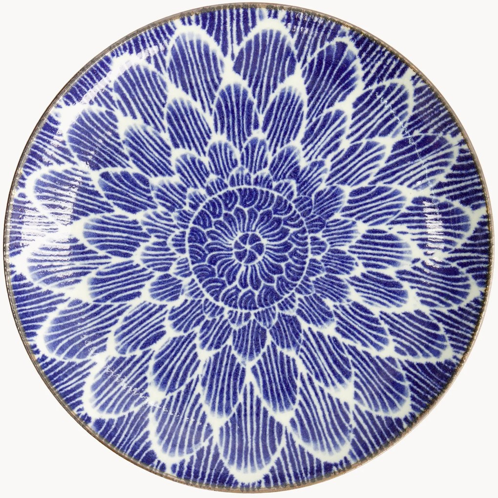 Pratos redondos de porcelana Ohuke Dahlia, conjunto de 6