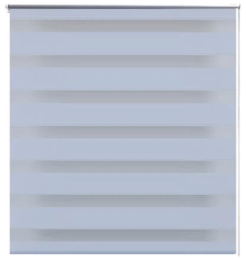 Estore de rolo 120 x 230 cm, linhas de zebra / Branco