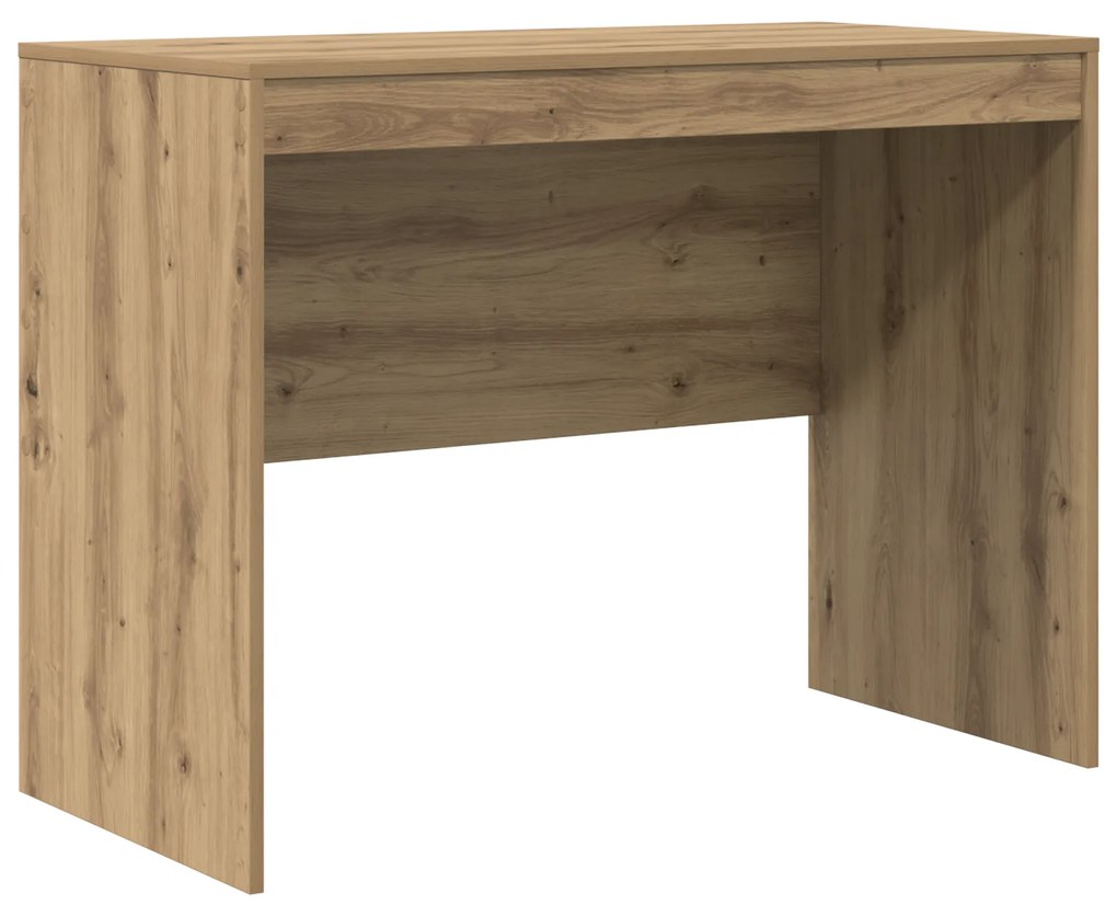 Secretária Carvalho Artesanal MDF 100 x 50 x 76 cm Simples
