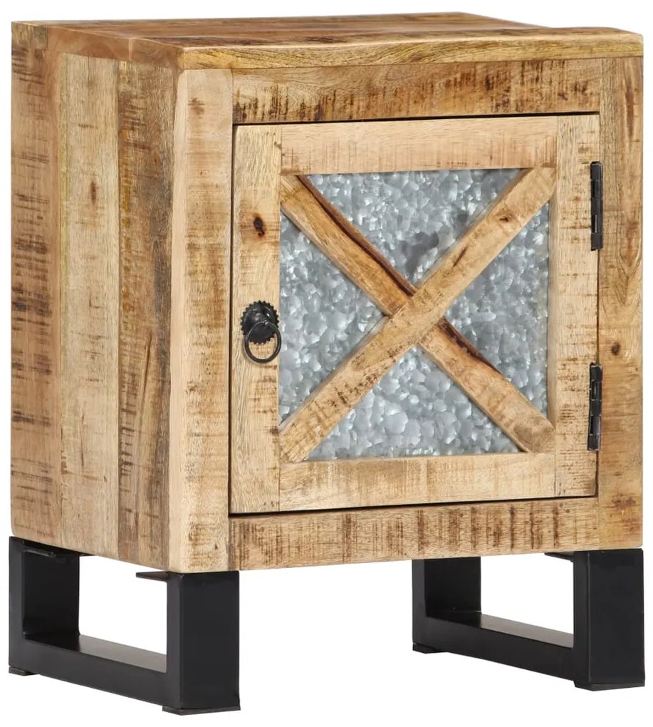 Mesa de cabeceira 40x30x50 cm madeira de mangueira maciça