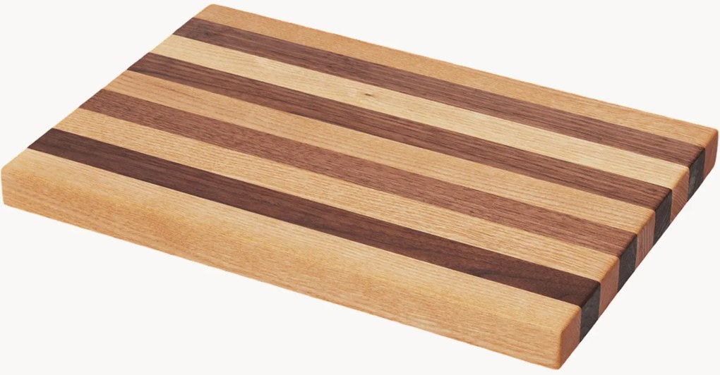 Tábua de cortar em madeira de nogueira e carvalho Stribe