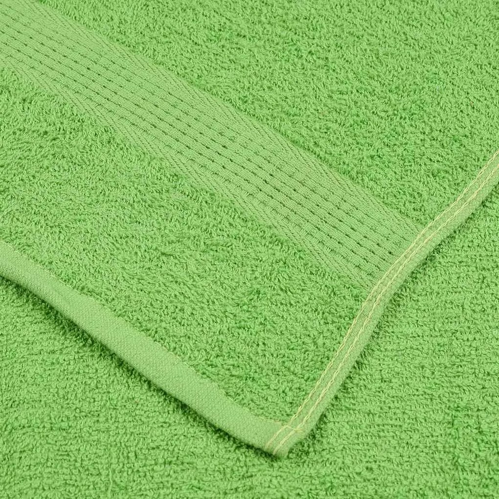 Toalhas banho 10 pcs 100x150 cm 360 gsm 100% algodão verde maça