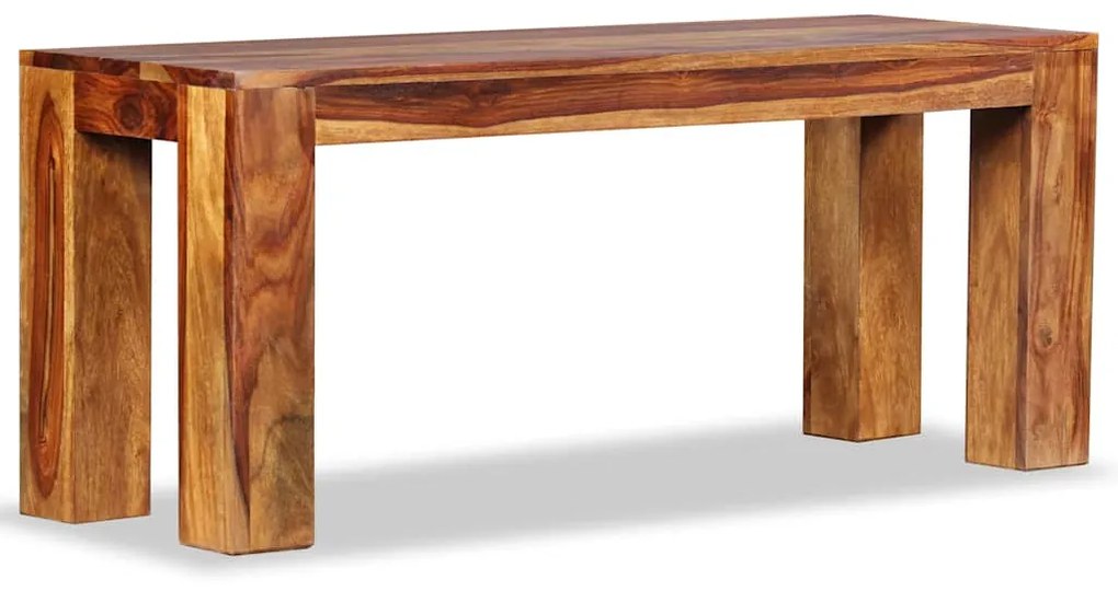 Banco em madeira de acácia maciça 110x35x45 cm