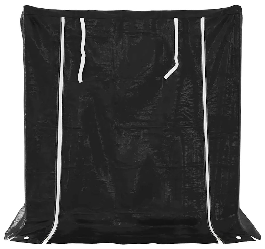 Rack de lenha com tampa de chuva 101x61x110,5cm aço galvanizado