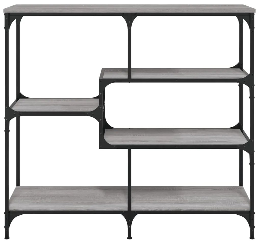 Mesa consola 103x32x95 cm derivados de madeira cinzento sonoma