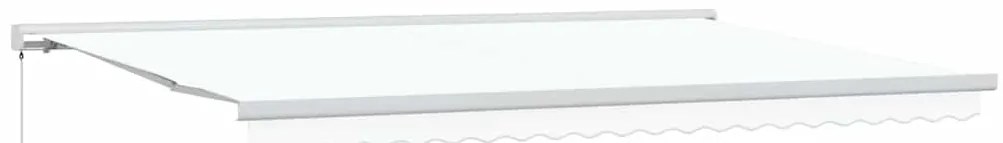 Toldo Retrátil Manual Branco 500x300 cm