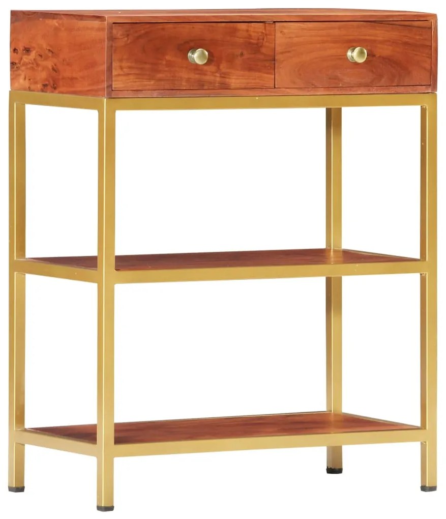 vidaXL Mesa consola 60x30x75 cm madeira de acácia maciça