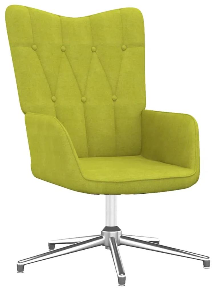 327594 vidaXL Cadeira de descanso tecido verde