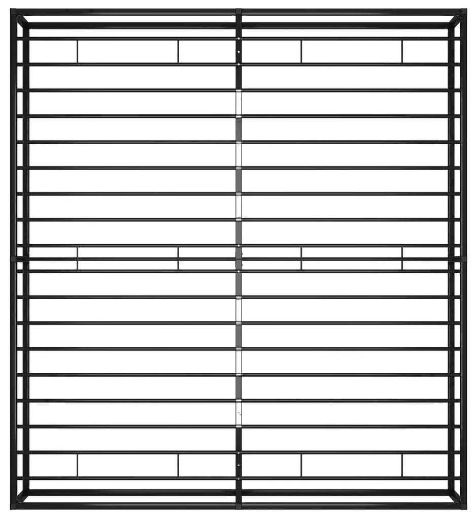 Estrutura de cama 160x200 cm metal preto