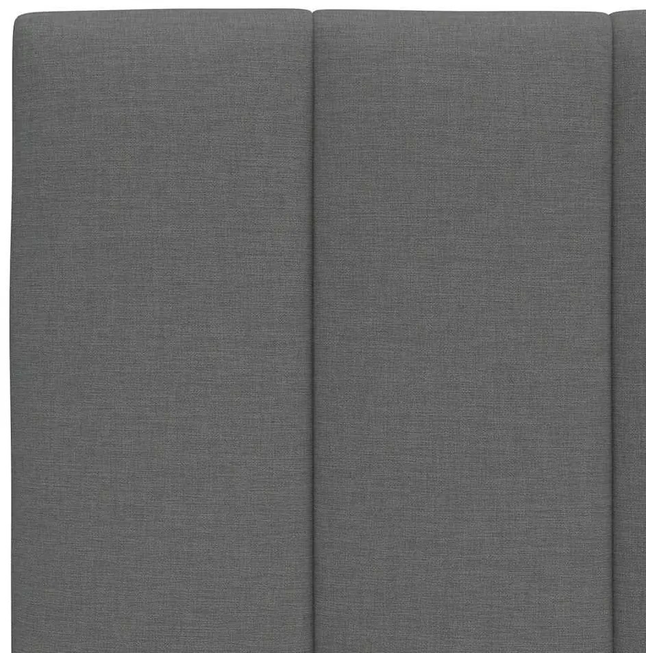 Almofadão de cabeceira 90 cm tecido cinzento-escuro