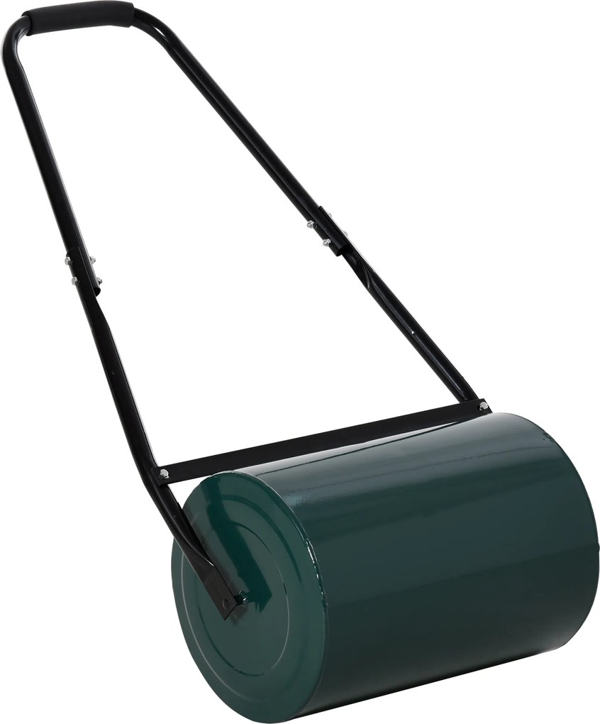 Outsunny Rolo de Relva Largo 50 cm Ø30cm  Rolo de Relva de 30L Preenchido com Areia ou Água com Pega em U 102x50x30 cm Verde | Aosom Portugal